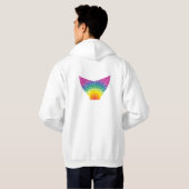 Logo + Rainbow Fish Tail Hoodie (Achterkant volledig)