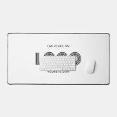 Logo rectangulaire moderne blanc et noir (Clavier et souris)