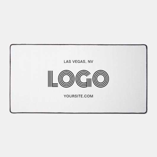 Logo rectangulaire moderne blanc et noir (Recto)