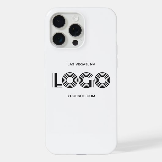 Logo rectangulaire moderne noir (Verso)