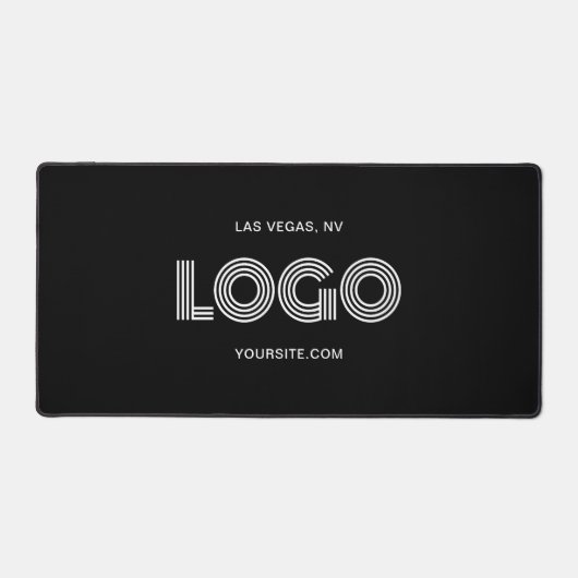 Logo rectangulaire moderne noir et blanc (Recto)