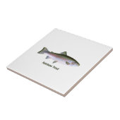 Logo regenboogforel tegeltje (Zijkant)