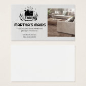 Logo reinigingsdiensten | Leefruimte Visitekaartje (Voorkant /achterkant)