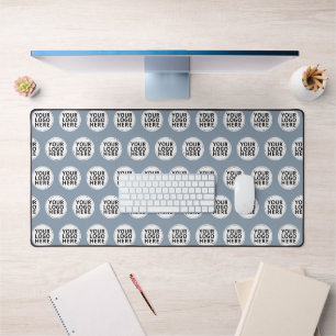 Logo répétitif Bleu Poussiéreux pour Entreprise