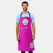 Logo Restaurants bakkerij Cake roze Schort (Gedragen)