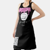 Logo Restaurants Catering Cake PinkDripBlack Schort (Insitu)