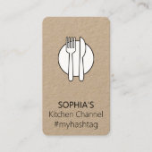  Logo Restaurants & KeukenkanaalQR-code Visitekaartje (Voorkant)