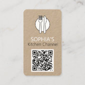  Logo Restaurants & KeukenkanaalQR-code Visitekaartje (Achterkant)