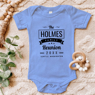 Logo Retro Moderne Famille Reunion