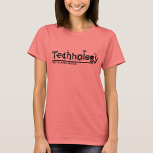 Logo- (ringer) meisjes van de Klasse van de Techno T-shirt