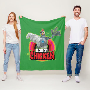 Logo Robot Chicken Character Fleece Deken