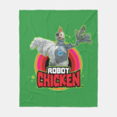 Logo Robot Chicken Character Fleece Deken (Voorkant)