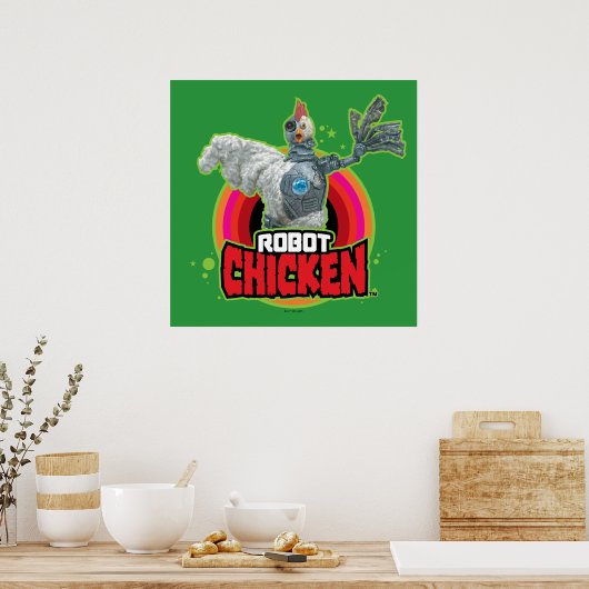 Logo Robot Chicken Character Poster (Keuken)