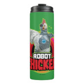 Logo Robot Chicken Character Thermosbeker (Voorkant)