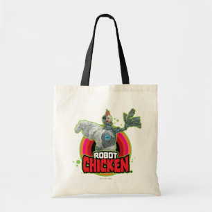 Logo Robot Chicken Character Tote Bag