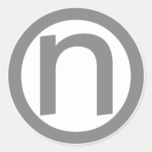 logo-ronde ronde sticker (Voorkant)