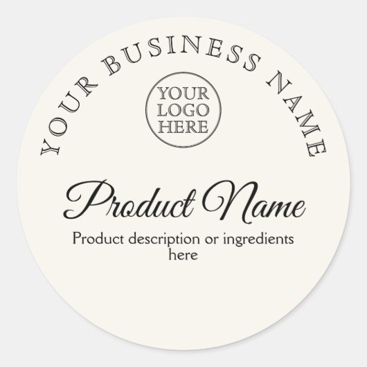 Logo Ronde Sticker (Voorkant)