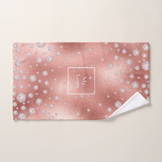 Logo roos gouddiamantzaken handdoek (Handdoek)