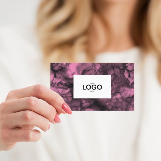 Logo rose Carte de visite