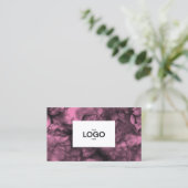 Logo rose Carte de visite (Debout devant)