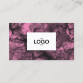 Logo rose Carte de visite (Devant)