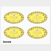 Logo Rose Flower Étiquette élégant (Feuille)