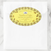 Logo Rose Flower Étiquette élégant (Sac)