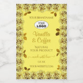 Logo Rose Flower Étiquette élégant (Étiquettes simples)