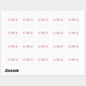 Logo rose GLOW Sticker (Feuille)