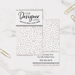 Logo Rose Gold Confetti Écran Porte-oreille