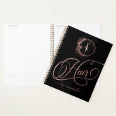 Logo rose Gold Hair carnet de rendez-vous  (Devant avec enveloppe)