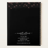 Logo rose Gold Hair carnet de rendez-vous  (Dos)