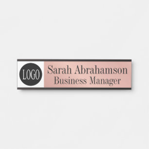Logo Rose Goud Bedrijfs Kantoor Deur Bord Deurbordje
