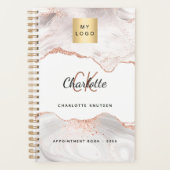 Logo rose or agate monogramme entreprise 2025 (Devant)