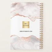 Logo rose or agate monogramme entreprise 2025 (Dos)