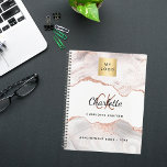 Logo rose or agate monogramme entreprise 2025<br><div class="desc">Ce programme est destiné aux professionnels qui aiment garder leur horaire organisé, mais veut aussi un bel espace pour garder toutes leurs informations importantes. Ce planificateur vous permet de fixer des dates et des rendez-vous importants tout au long de la semaine. La couverture comporte un arrière - plan en marbre...</div>
