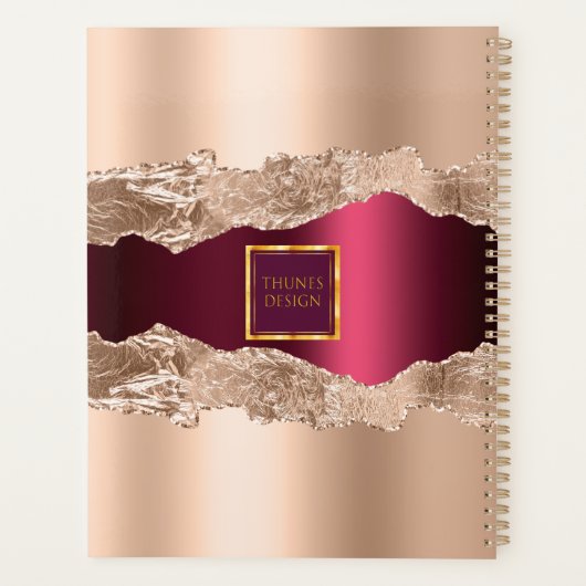 logo rose or burgundy agate marbre (Dos)