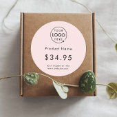 Logo rose | Sticker pour étiquette de prix du prod