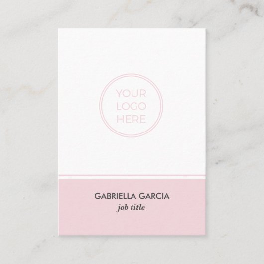 Logo rose vierge moderne Carte de visite de code Q (Devant)