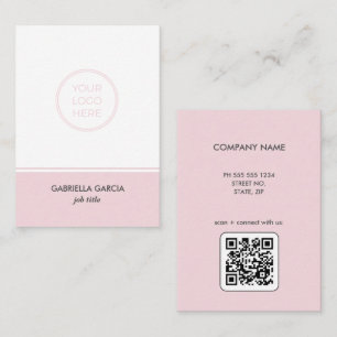 Logo rose vierge moderne Carte de visite de code Q