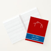 Logo Rouge Blanc Bleu Carnet du planificateur d'en (Intérieur)