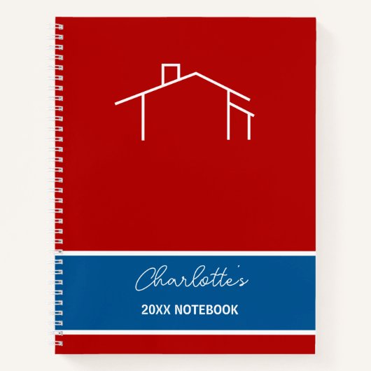 Logo Rouge Blanc Bleu Carnet du planificateur d'en (Devant)