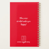 Logo Rouge & Blanc Monogramme Business Planner 202 (Dos)