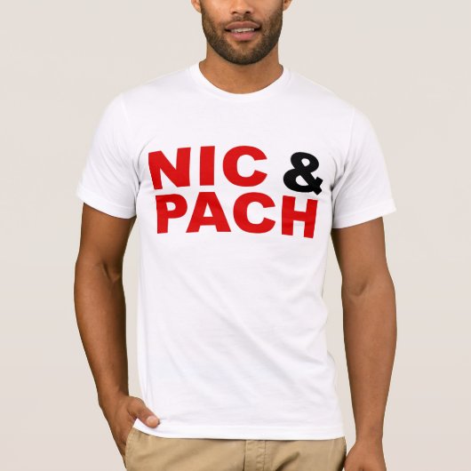 Logo rouge et noir de T-shirt de NIC&PACH (Devant)