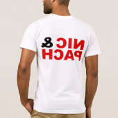 Logo rouge et noir de T-shirt de NIC&PACH (Dos)