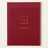 Logo rouge monogramme entreprise moderne 2026 (Dos)