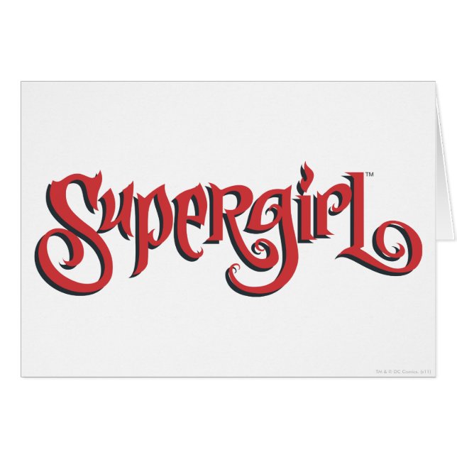 Logo rouge Supergirl (Devant horizontal)