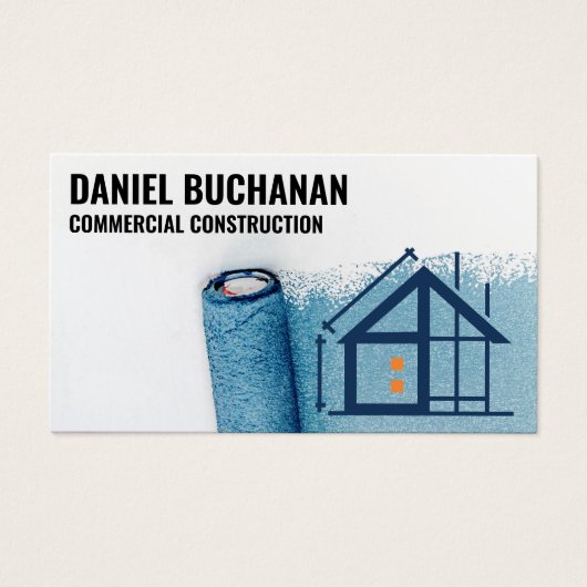 Logo Rouleaux de Peinture | Logo Plan Bleu Maison (Devant)