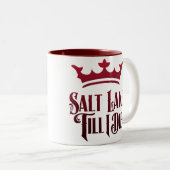 Logo royal d'armée/SLTID rouge sur la tasse rouge (Devant droit)