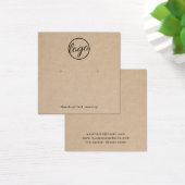 Logo Rustique Carte de Porte-oreille moderne (Bureau)